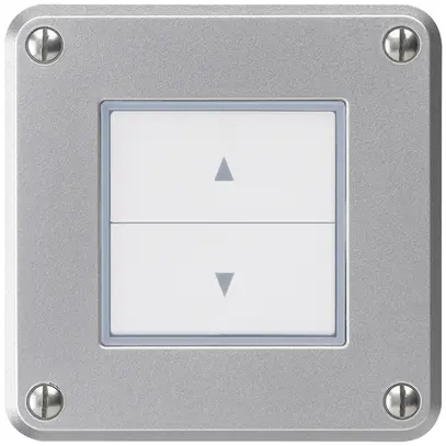 Interrupteur pour stores ENC robusto IP55 aluminium avec 2 touches de fonction 