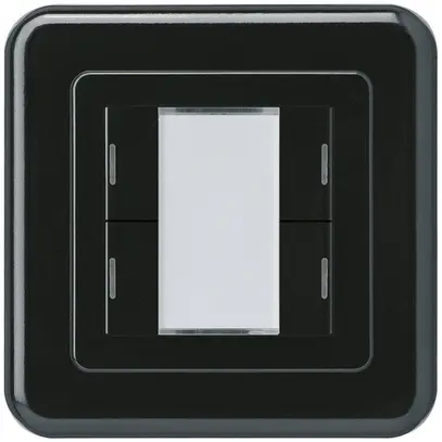 Poussoir ENC Hager basico C KNX quadruple LED noir 
