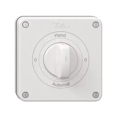 Interrupteur rotatif NUP NEVO, 2/1 L, avec manette, KS, 0-Hand-0-Automat, blanc 