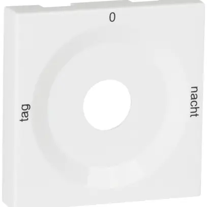 Plaque frontale pour interr.rot. blanc TAG-0-NACHT 