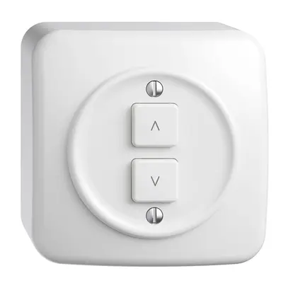 Station secondaire AP 1K/2T pour interrupteur stores Sdue Wiser blanc 