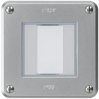 Tasto INC robusto C KNX 2× alluminio s/e-link 