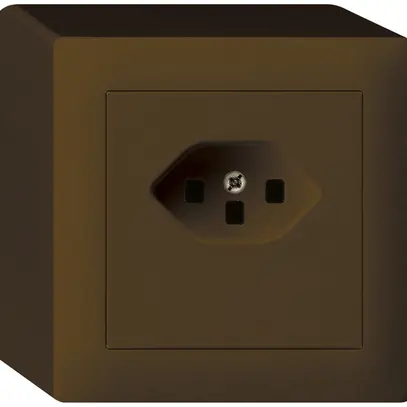 Prise AP kallysto T23 brun bornes à vis 