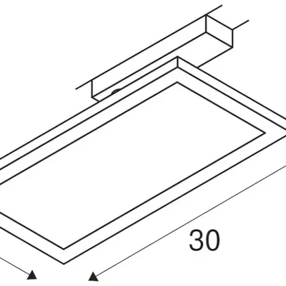 Lampada LED SLV PANEL TRACK square 18W 1800lm 3000K adattatore 1 fase nero 