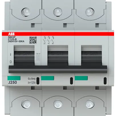 Disjoncteur ABB S803P-C125-R 3P 400V C-125A 50kA 5UM 