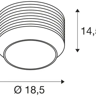 Plafonnier/applique SLV PANTILO E27 1×0…15W Ø185mm or 