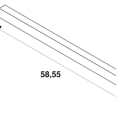 Luminaire linéaire LED SLV BATTEN 60 9W 940lm 3000/4000K blanc 