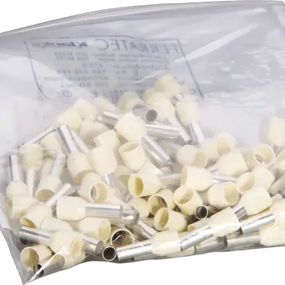 Embout de câble type A isolé 10mm²/12mm ivoire 