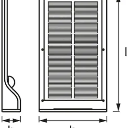 Applique LED LDV DoorLED solair, PIR argent 