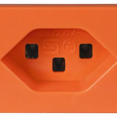 Presa INS Steffen FLF 3/5, 1×T23 16A, senza alogeno, arancione 