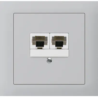 Scatola INS kallysto 2×RJ45u separato grigio chiaro 