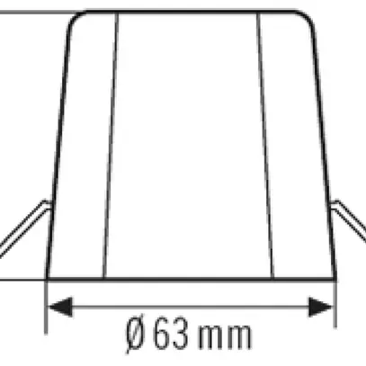Kit pour encastrement dans le plafond ESYLUX pour C blanc 