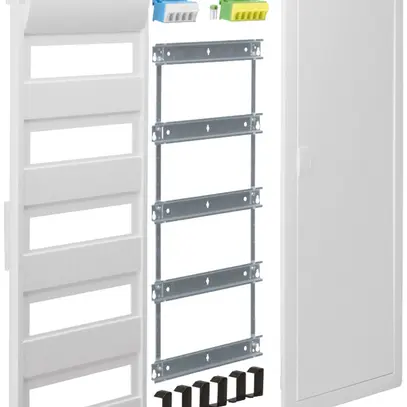 Kit di montaggio Hager volta con cornice/porta 5-file 