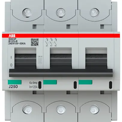 Disjoncteur ABB S803P-B125-R 3P 400V B-125A 50kA 5UM 