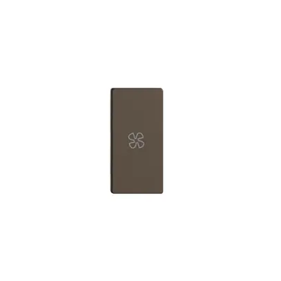 Poussoir 1/2 ENC horiz. Edue Wiser symbole ventilateur coffee 