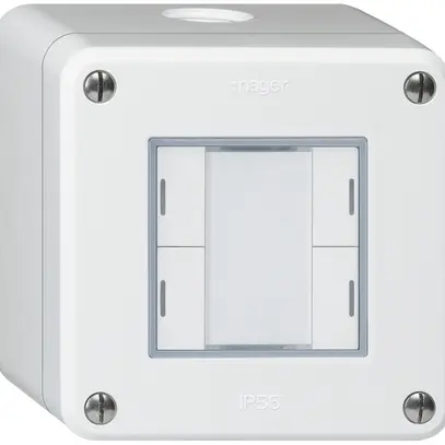 Tasto AP robusto Q KNX 4× bianco LED RGB s/e-link 