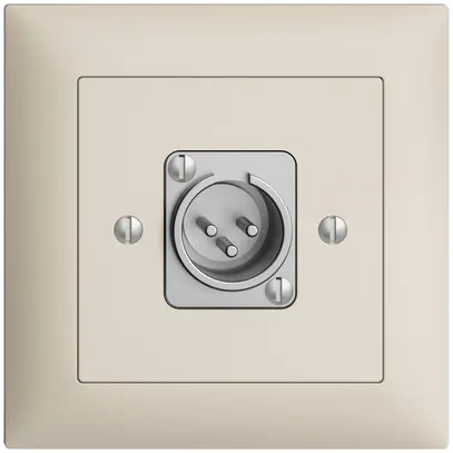 Prise ENC XLR avec fiche EDIZIOdue crema 