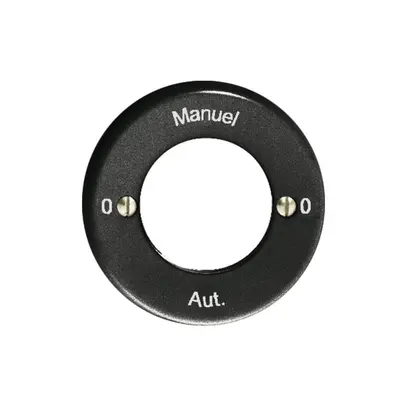 Kit frontal 0-Auto-0-Main noir pour interrupteur rotatif à clé 