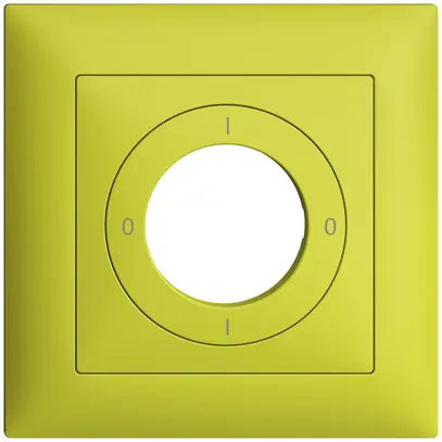 Kit frontale EDIZIOdue 0-1-0-1 88×88mm lemon per interruttore a chiave 