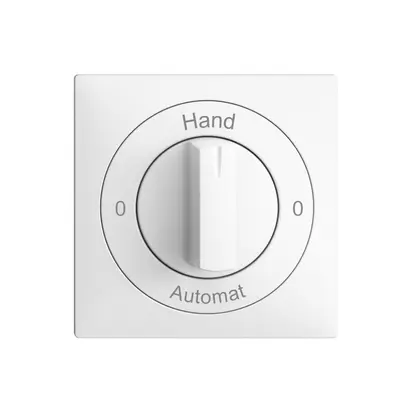 Kit frontale 0-Hand-0-Automat EDIZIOdue 60×60mm bianco 