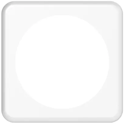 Plaque frontale Classic 58mm blanc 