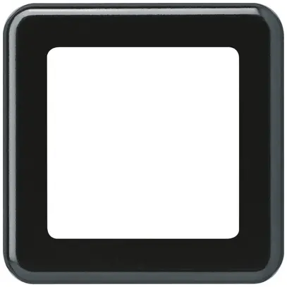 Placca di copertura INC 1×1 Hager basico 1×systo nero 