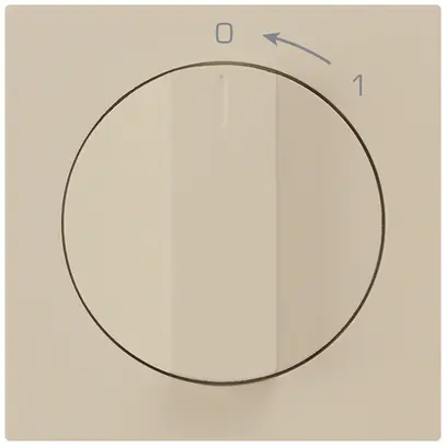 Contatto rotativo 0<-1/2L beige kallysto con manopola 