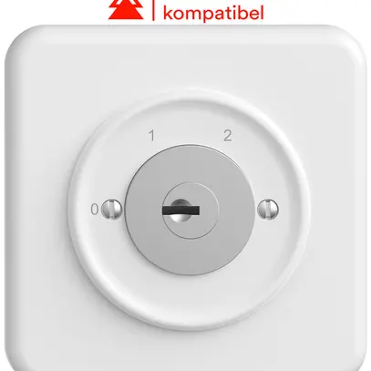 Interrupteur à clé ENC STANDARDdue a.KABA 1262KA/631984 2 gra.1P 0-1-2 p=67mm bc 