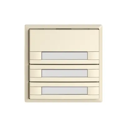 Pulsante KNX RGB EDIZIO.liv SNAPFIX® sensore temp.s.LED targ.6× com.1T cr 