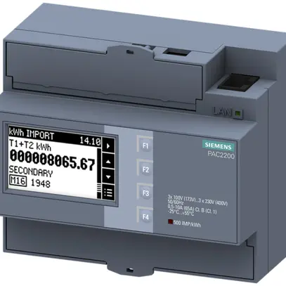 Appareil de mesure d'énergie Siemens SENTRON PAC2200 65A ModbusTCP MID à vis 