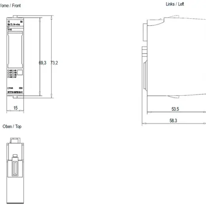 Modulo d'ingresso PLC Siemens SIMATIC ET200SP AI 8×I BA A0/A1 CC01 