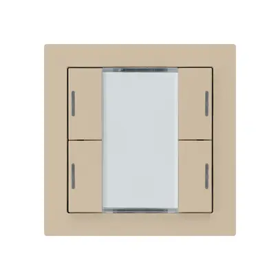 Poussoir ENC kallysto A KNX 4× LED RGB s/e-link beige 