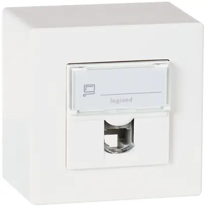 AP-Dose ATO STP 1×RJ45 weiss Kat.6A Gr.I 