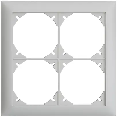 Cadre de recouvrement EDIZIOdue 2×2 gris clair 