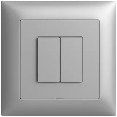 Interruttore INC 2K/2T Edue Wiser silver 
