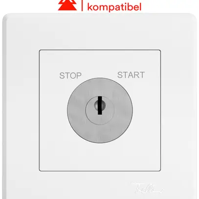 Interruttore a chiave INC EDIZIO.liv c.1007F/631984 c.sep.1P STOP-START 57mm bi 