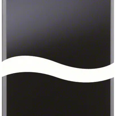 Canale design TV 35×220mm L=2500mm, nero brillante 