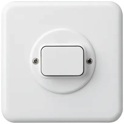 Kit front. INC basico 86×86 bianco per Babyswitch, variatore lum. 