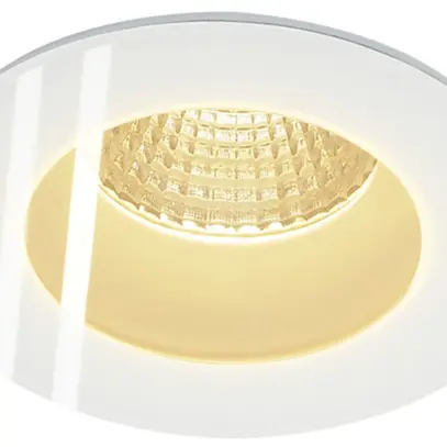 Downlight LED INC SLV PATTA-F, 12W 765lm 3000K rond IP65 blanc mat 