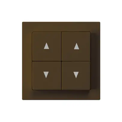 Interruttore per tappar.INC kallysto A marrone con 4 tasti 