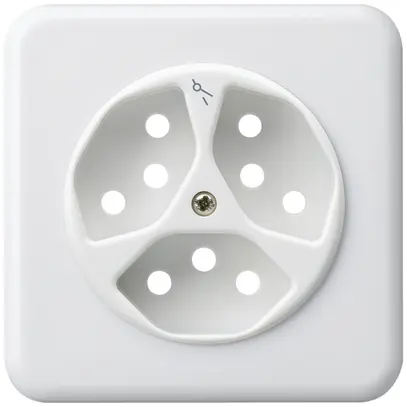 Kit frontale INC basico 3×tipo 13/1 86×86mm bianco con protezione bambini 