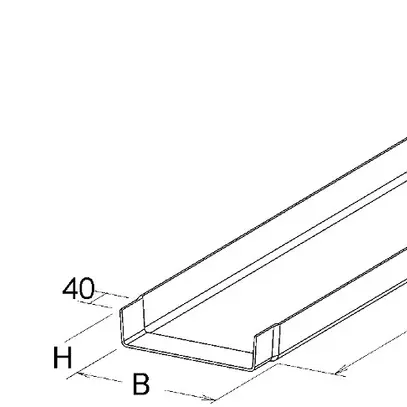 Caniveau de câbles EBO KK 50200 L=3m 