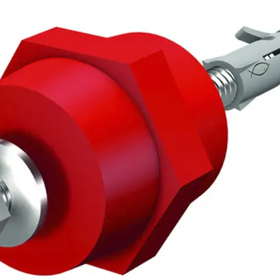 Stützisolator Flury PA 23 M8, inkl.Stockschraube Stahl verzinkt und PVC-Dübel 