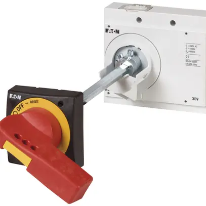 Manette rotative ETN NZM3-XTVDVR verrouillable rouge/jaune 