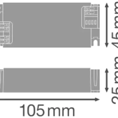 Alimentation LED LEDVANCE DR 42W 60V 300…1050mA DALI 105×45×25mm 