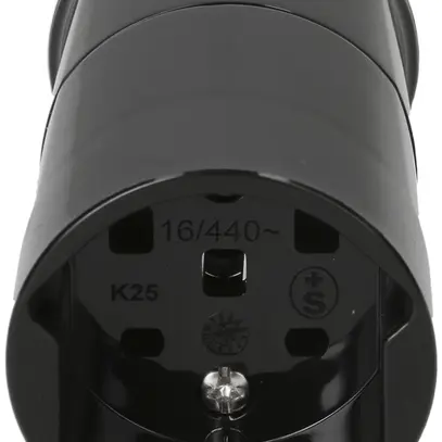 Kupplungssteckdose MH TH T25 3L+N+PE 16A 400/250V horizontal Ø8…12.5mm sz 