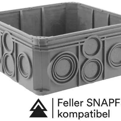 Abzweigdose T+T Ammer 122×122×57mm Gr.2×2 ohne Deckel 