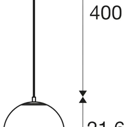 Luminaire suspendu SLV SUN 20 E27 1×40W Ø200mm noir 
