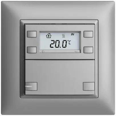 Poussoir RTH ENC KNX 1× EDIZIOdue FMI silver, avec LED RGB 