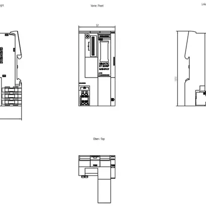 Modulo d'interfaccia PLC Siemens SIMATIC ET200SP PROFINET IM155-6PN ST 2-parti 